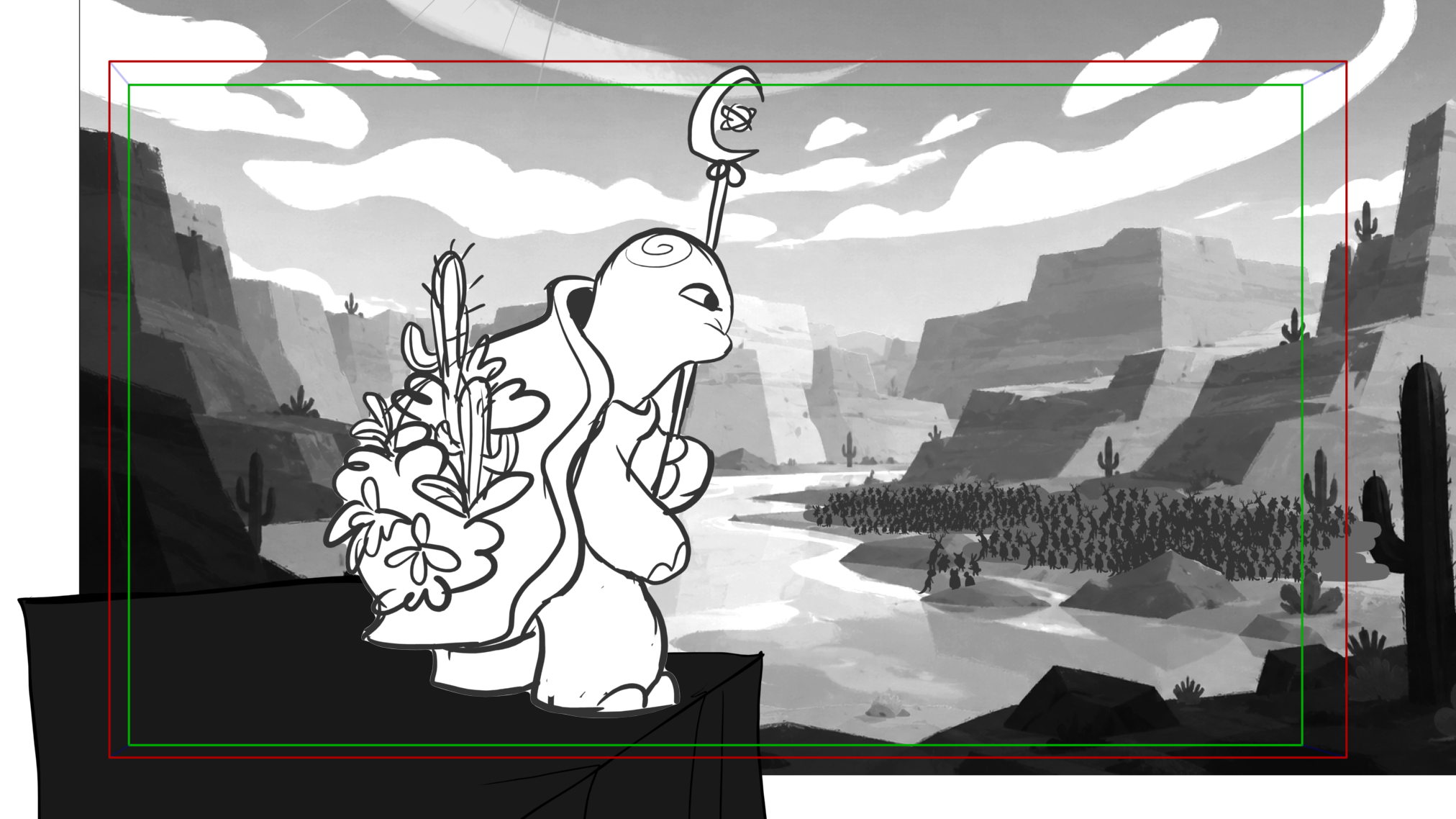 Venom Wars — Escena 6, panel 3, storyboard by Melissa Ballesteros